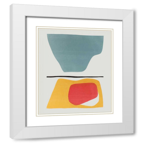 Hoodoo IV White Modern Wood Framed Art Print with Double Matting by Delamater, Rob