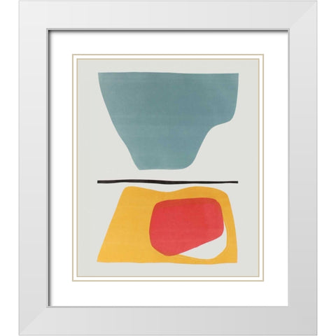 Hoodoo IV White Modern Wood Framed Art Print with Double Matting by Delamater, Rob