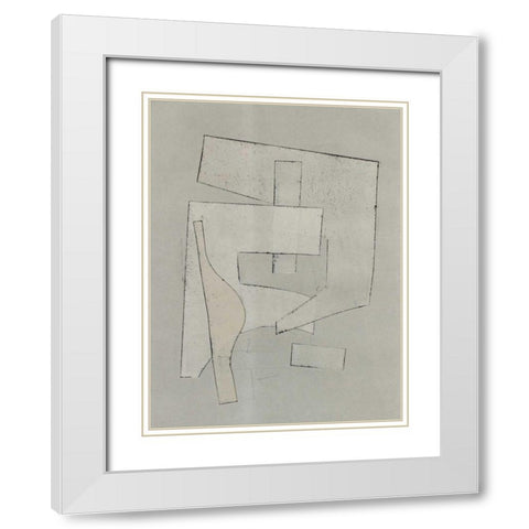 Alchemy III White Modern Wood Framed Art Print with Double Matting by Delamater, Rob