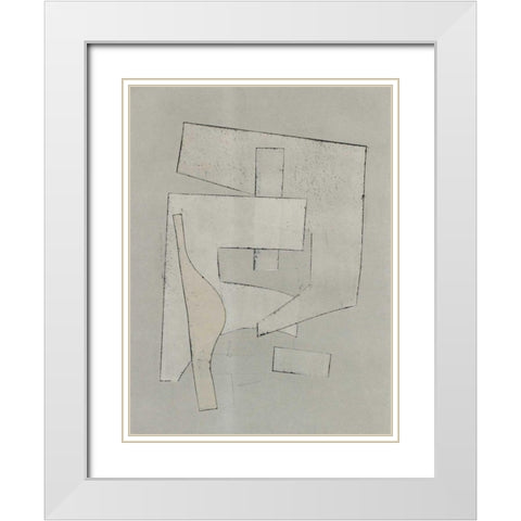 Alchemy III White Modern Wood Framed Art Print with Double Matting by Delamater, Rob