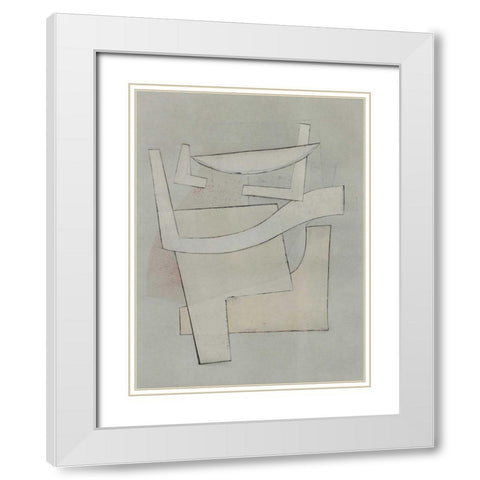Alchemy IV White Modern Wood Framed Art Print with Double Matting by Delamater, Rob
