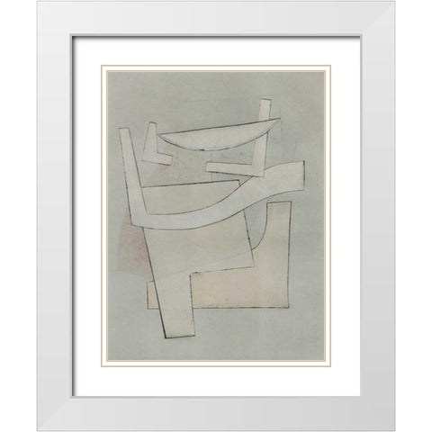Alchemy IV White Modern Wood Framed Art Print with Double Matting by Delamater, Rob