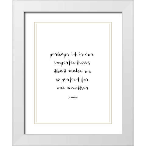 Classic Quotes I White Modern Wood Framed Art Print with Double Matting by Fagalde, Jarman