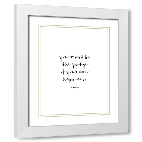 Classic Quotes IV White Modern Wood Framed Art Print with Double Matting by Fagalde, Jarman