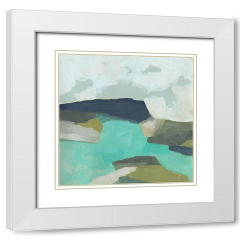 Coastal Crest II White Modern Wood Framed Art Print with Double Matting by Vess, June Erica