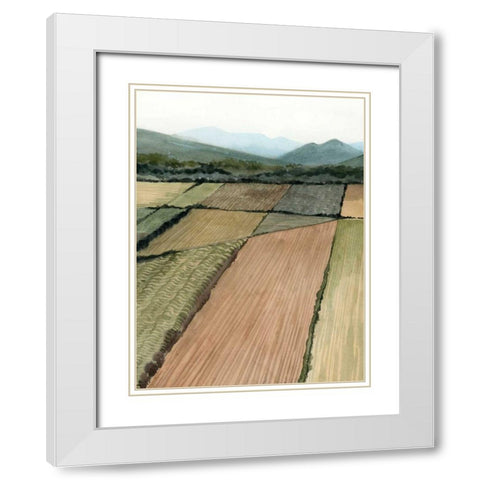 This Land II White Modern Wood Framed Art Print with Double Matting by Popp, Grace