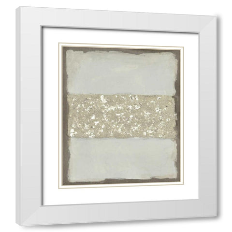 Compaction II White Modern Wood Framed Art Print with Double Matting by Lam, Vanna