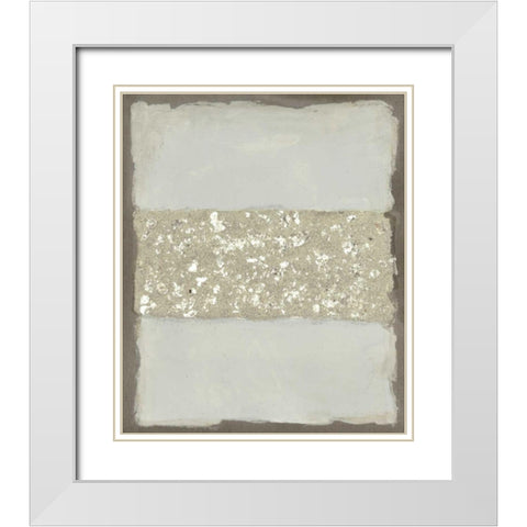 Compaction II White Modern Wood Framed Art Print with Double Matting by Lam, Vanna
