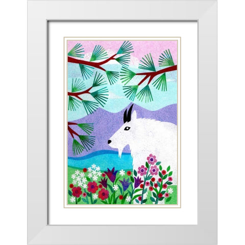 Forest Creatures V White Modern Wood Framed Art Print with Double Matting by Conway, Kim