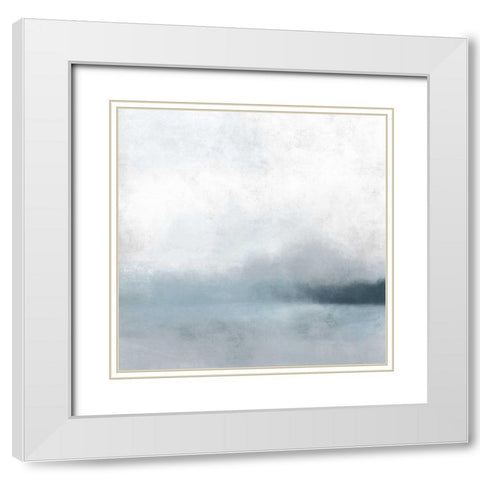 Quiet Fog I White Modern Wood Framed Art Print with Double Matting by Caroline, Emma