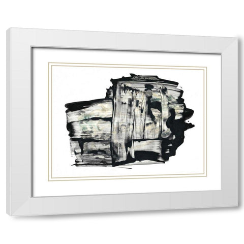 Inscrutible I White Modern Wood Framed Art Print with Double Matting by Stramel, Renee W.