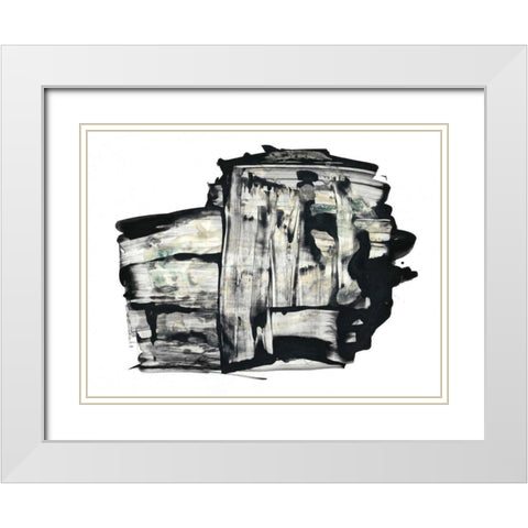 Inscrutible I White Modern Wood Framed Art Print with Double Matting by Stramel, Renee W.