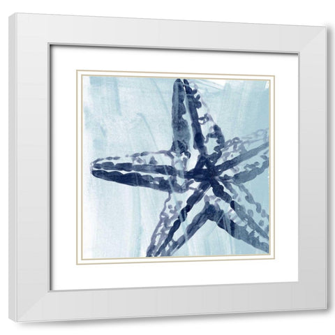 Ocean Study VIII White Modern Wood Framed Art Print with Double Matting by Vess, June Erica