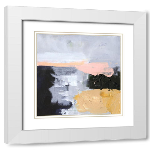Niebla I White Modern Wood Framed Art Print with Double Matting by Borges, Victoria