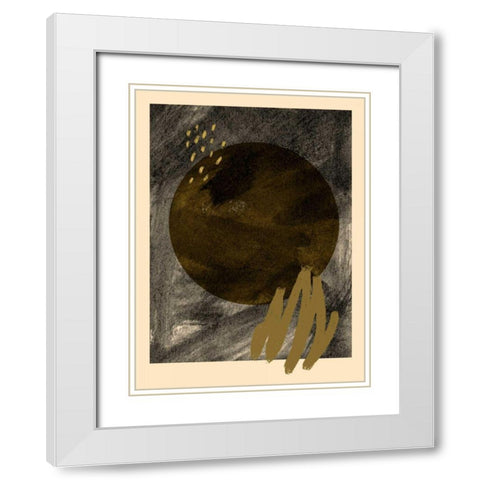 Grafis I White Modern Wood Framed Art Print with Double Matting by Green, Jacob