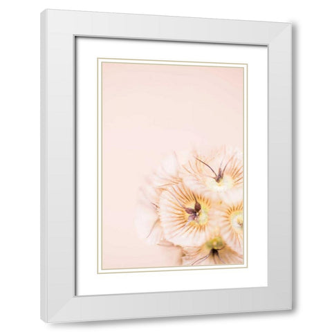 Bleach Blonde I White Modern Wood Framed Art Print with Double Matting by Stramel, Renee W.