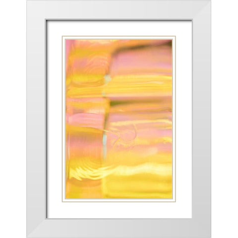Sunny Glass I White Modern Wood Framed Art Print with Double Matting by Stramel, Renee W.