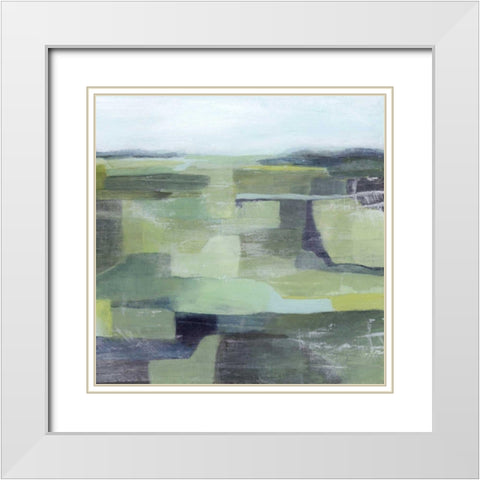 Arcadian Acreage II White Modern Wood Framed Art Print with Double Matting by Popp, Grace