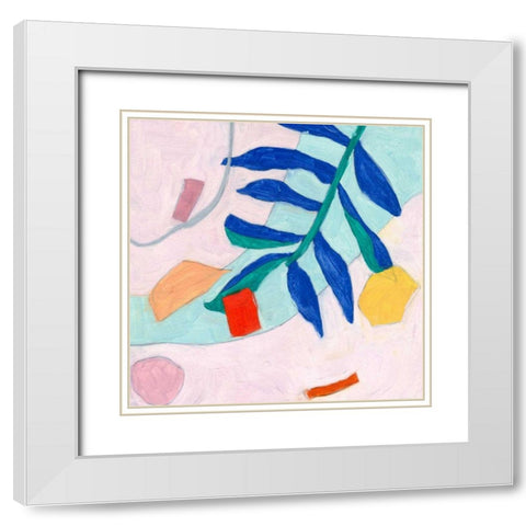 Island Time II White Modern Wood Framed Art Print with Double Matting by Wang, Melissa