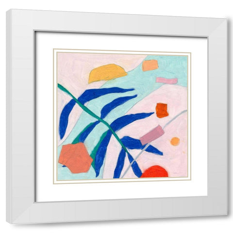 Island Time III White Modern Wood Framed Art Print with Double Matting by Wang, Melissa