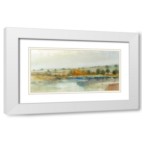 River Bank I White Modern Wood Framed Art Print with Double Matting by OToole, Tim