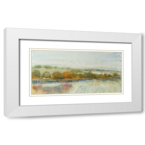 River Bank II White Modern Wood Framed Art Print with Double Matting by OToole, Tim