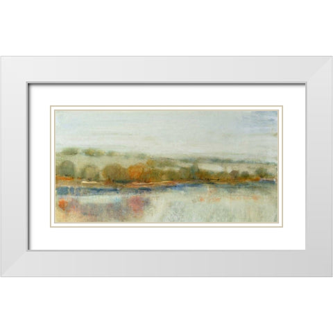 River Bank II White Modern Wood Framed Art Print with Double Matting by OToole, Tim