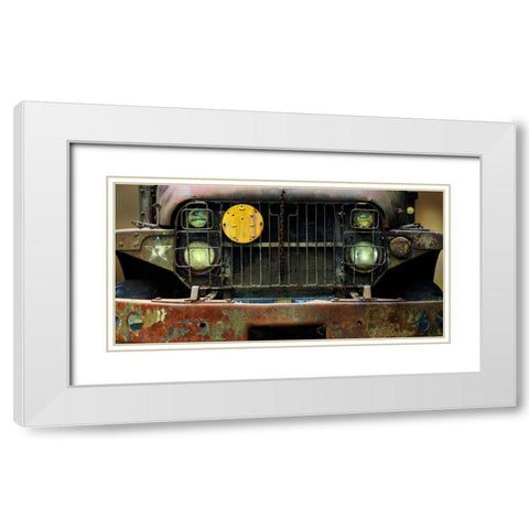 Car Graveyard IV White Modern Wood Framed Art Print with Double Matting by McLoughlin, James