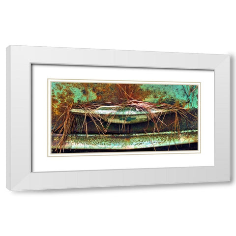 Car Graveyard VI White Modern Wood Framed Art Print with Double Matting by McLoughlin, James