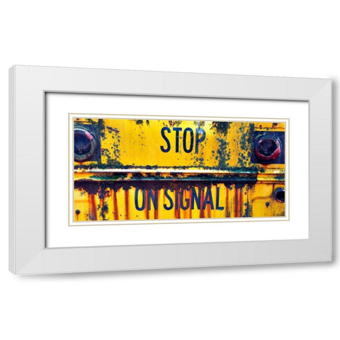 Car Graveyard VII White Modern Wood Framed Art Print with Double Matting by McLoughlin, James