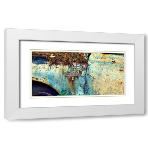 Car Graveyard IX White Modern Wood Framed Art Print with Double Matting by McLoughlin, James