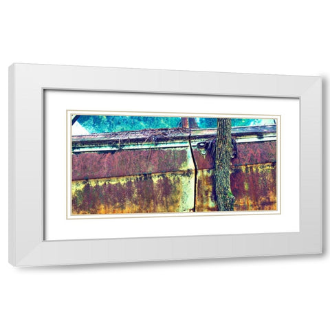 Car Graveyard XI White Modern Wood Framed Art Print with Double Matting by McLoughlin, James