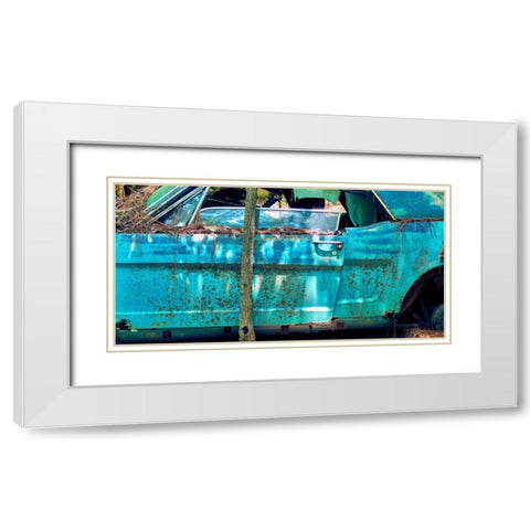 Car Graveyard XII White Modern Wood Framed Art Print with Double Matting by McLoughlin, James