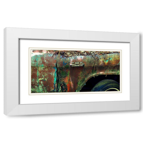 Car Graveyard XIII White Modern Wood Framed Art Print with Double Matting by McLoughlin, James