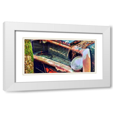Car Graveyard XIV White Modern Wood Framed Art Print with Double Matting by McLoughlin, James