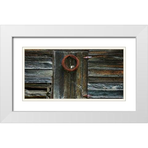 Barnside I White Modern Wood Framed Art Print with Double Matting by McLoughlin, James