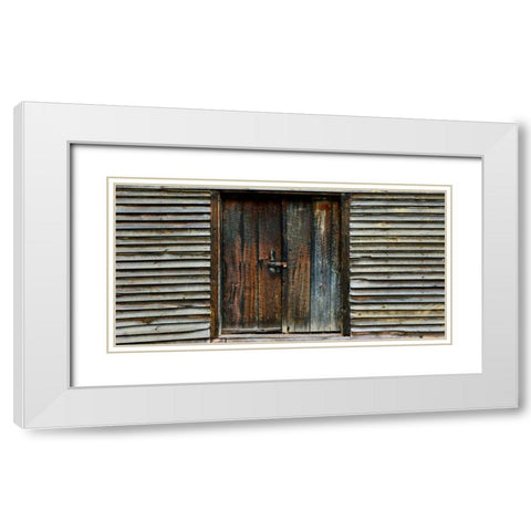 Barnside III White Modern Wood Framed Art Print with Double Matting by McLoughlin, James