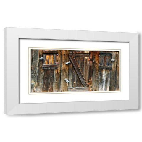 Barnside IV White Modern Wood Framed Art Print with Double Matting by McLoughlin, James