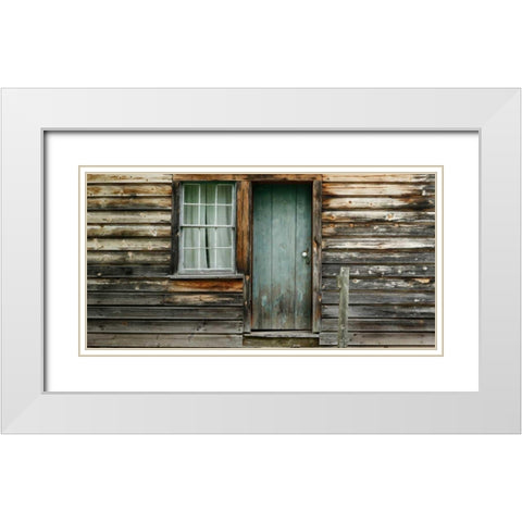Barnside V White Modern Wood Framed Art Print with Double Matting by McLoughlin, James