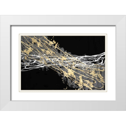Mistral III in Black White Modern Wood Framed Art Print with Double Matting by Willett, Michael