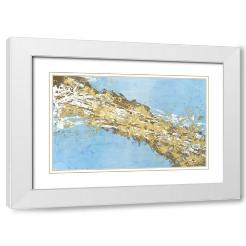 Mistral V in Azure White Modern Wood Framed Art Print with Double Matting by Willett, Michael