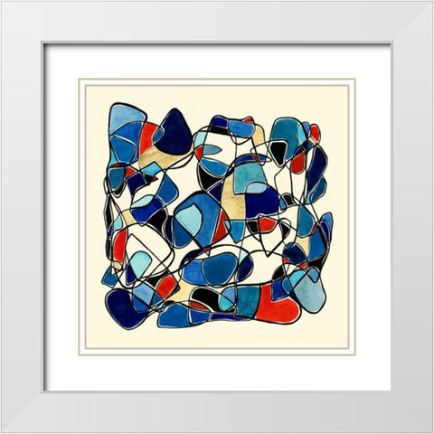 Scopic I White Modern Wood Framed Art Print with Double Matting by Guthrie, Jenna