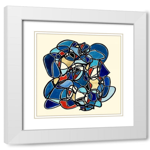 Scopic II White Modern Wood Framed Art Print with Double Matting by Guthrie, Jenna
