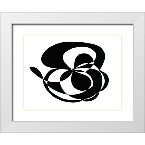 Tenuous II White Modern Wood Framed Art Print with Double Matting by Stramel, Renee W.