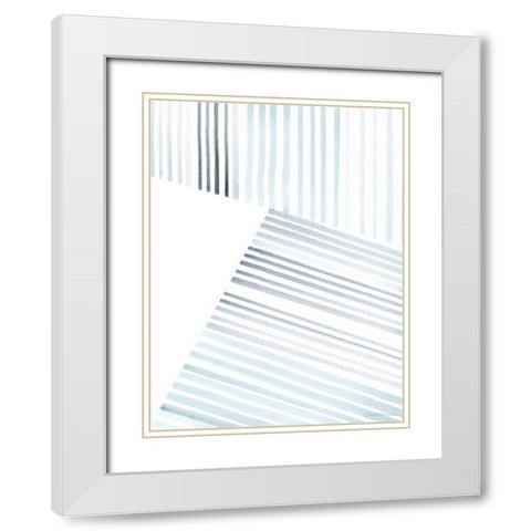 Manifold II White Modern Wood Framed Art Print with Double Matting by Lam, Vanna