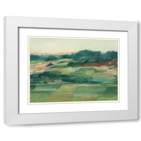 Vast Fields II White Modern Wood Framed Art Print with Double Matting by Harper, Ethan