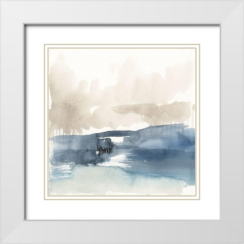 Fog on the Horizon IV White Modern Wood Framed Art Print with Double Matting by Goldberger, Jennifer