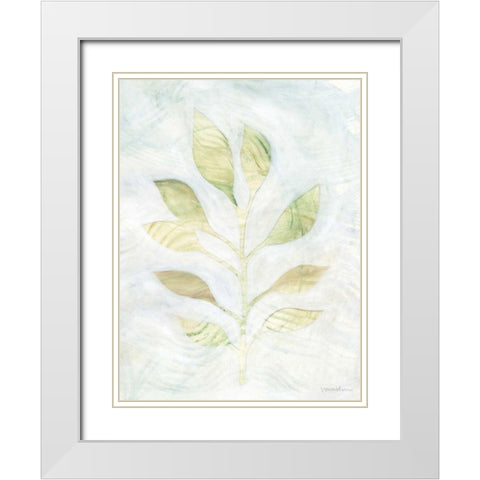 Breezy Fronds I White Modern Wood Framed Art Print with Double Matting by Lam, Vanna