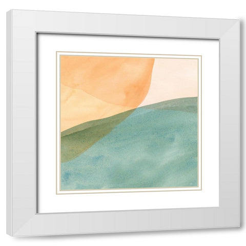 Pastel Color Study III White Modern Wood Framed Art Print with Double Matting by Caroline, Emma