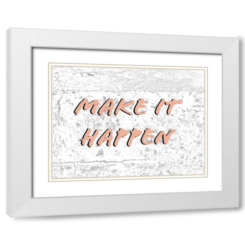 Hustlers IV White Modern Wood Framed Art Print with Double Matting by Fagalde, Jarman